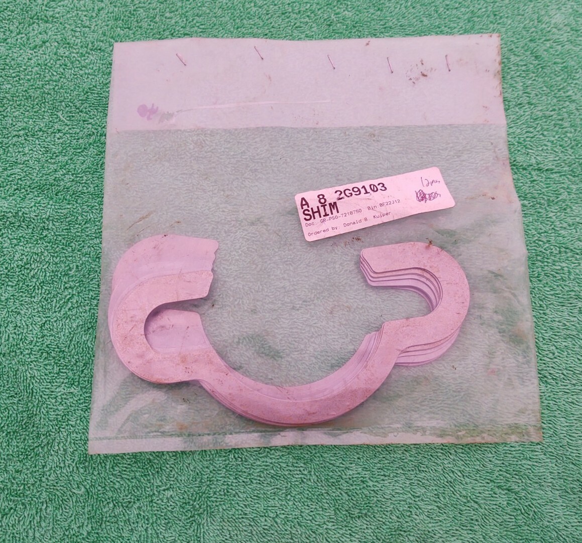 GENUINE CAT CATERPILLAR SHIM 2G-9103 - Bulk Bag Of 12 Pieces