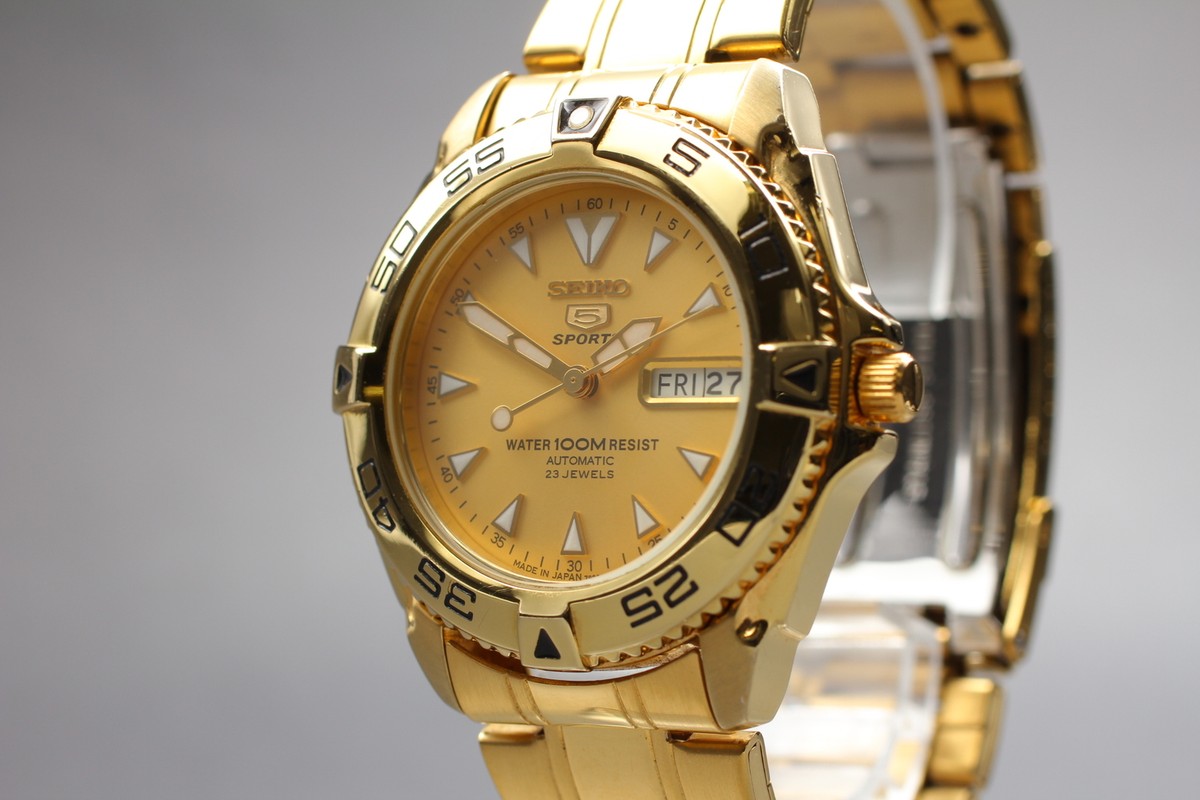 SEIKO5 セイコーファイブ　腕時計　7S36-00Y0 Seiko 5 Sports 7S36-00Y0 Automatic Two Tone Vintage Men's