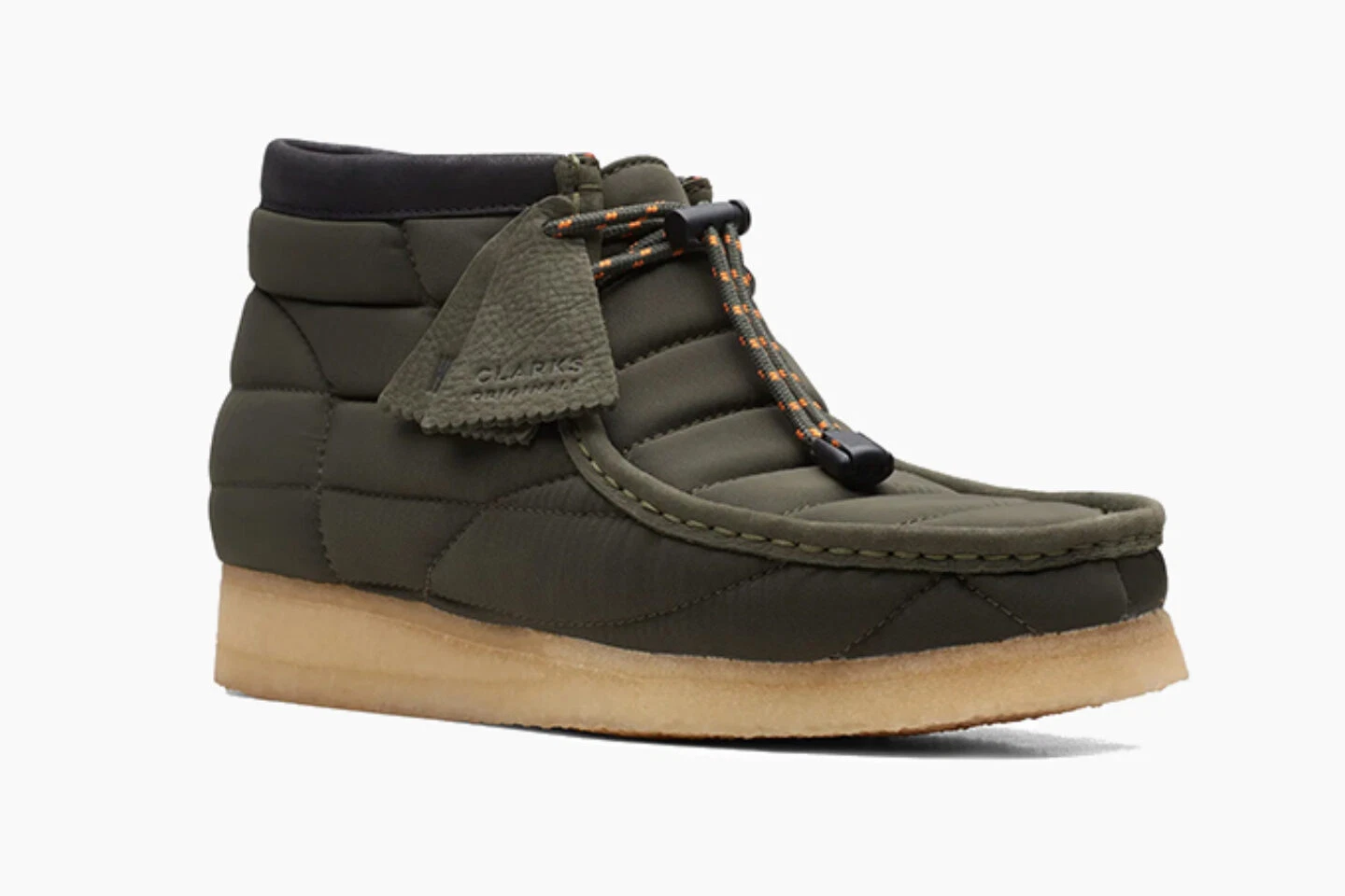 Clarks Originals Mens ** Wallabee Khaki Quilted Boots ** UK 7,8,9 G