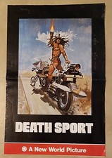 Vintage 1978 Death Sport Sci-Fi Movie Original Press Kit Sheet Poster Promo VG