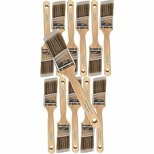 Pro Grade - Paint Brushes - 12Ea 1.5 Angle Brushes