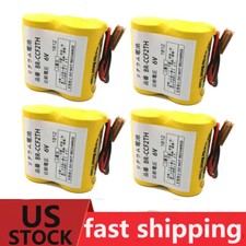 4PCS BR-CCF2TH Battery with Plug 5000mah for Fanuc A98L-0001-0902 A06B-6073-K001