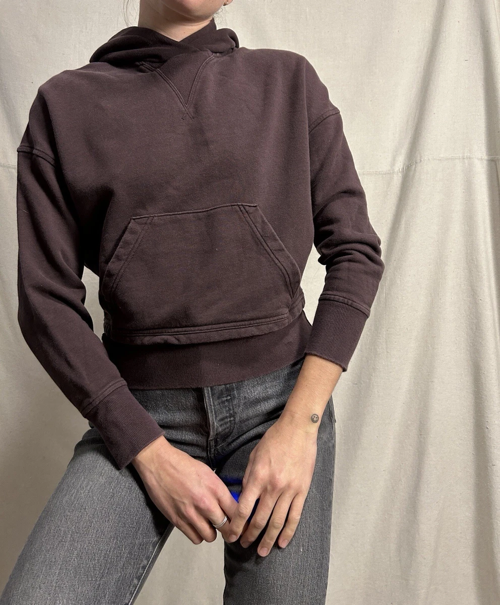 Lululemon Dark Purple Pullover Hooded Sweatshirt Cherry Women's 4 Waist  Detail