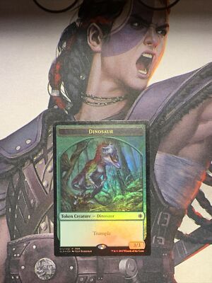 Dinosaur   Treasure (011) Token Promos Foil Magic The Gathering