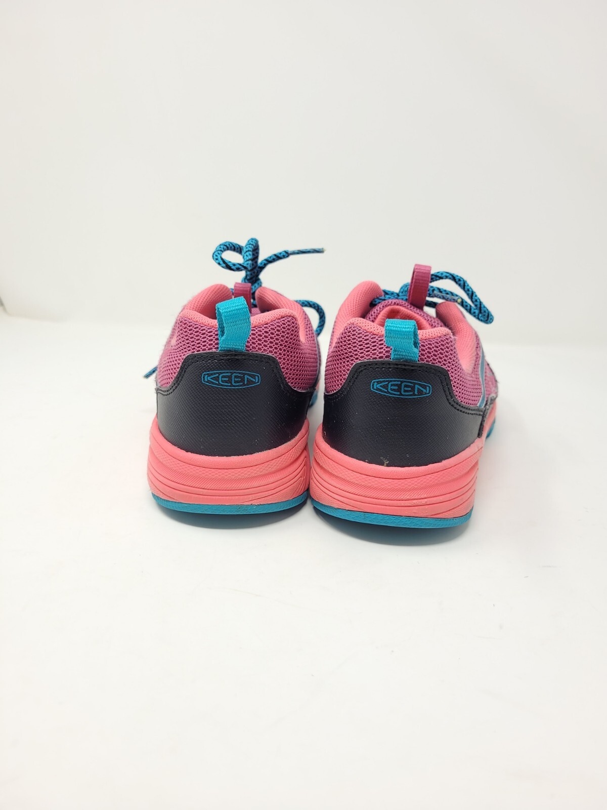 Scarpe da trekking KEEN rosa e blu acqua sneakers stringate trail running taglia 6