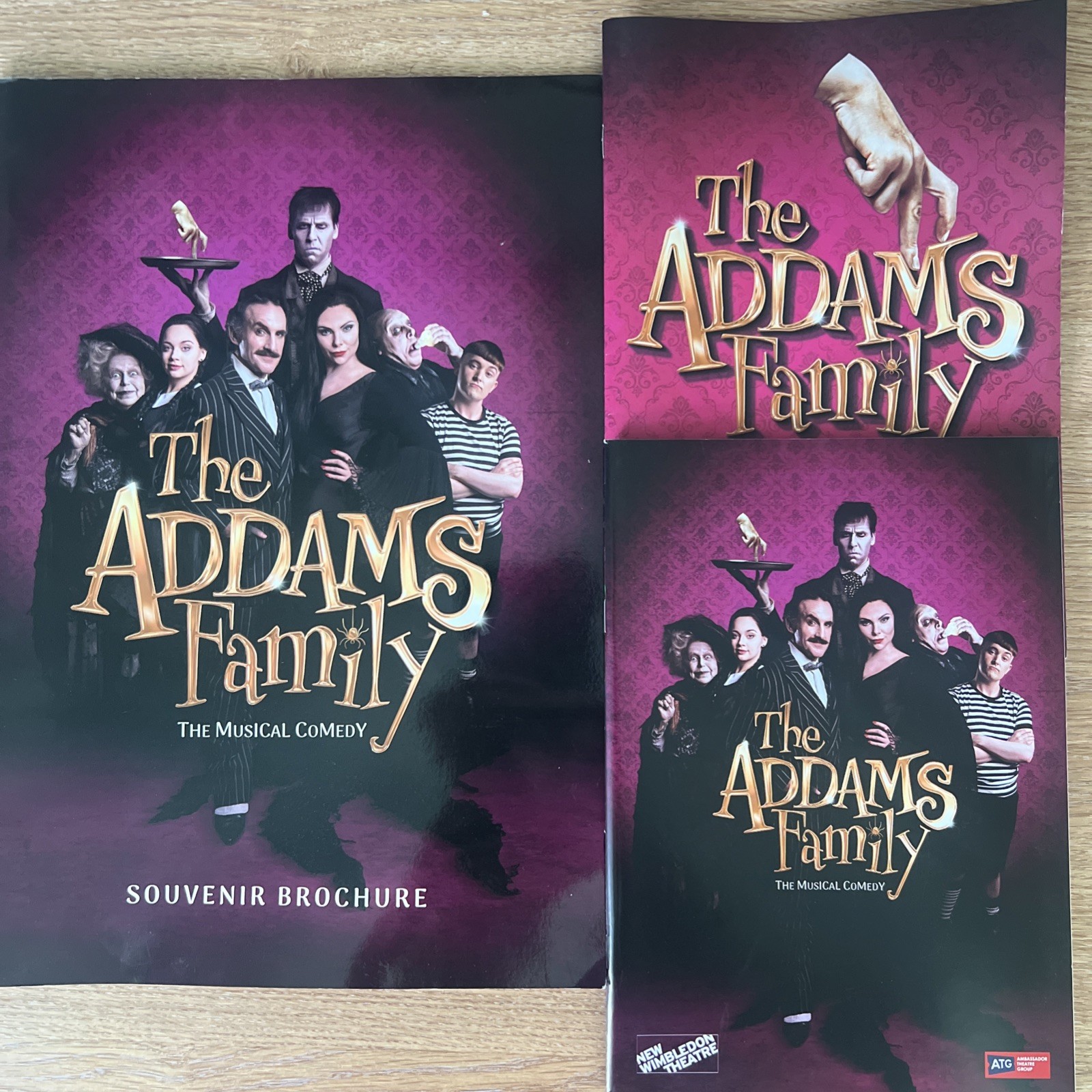 The Addams Family Musical Theatre Programme+Souvenir B. Samantha Womack & Carrie