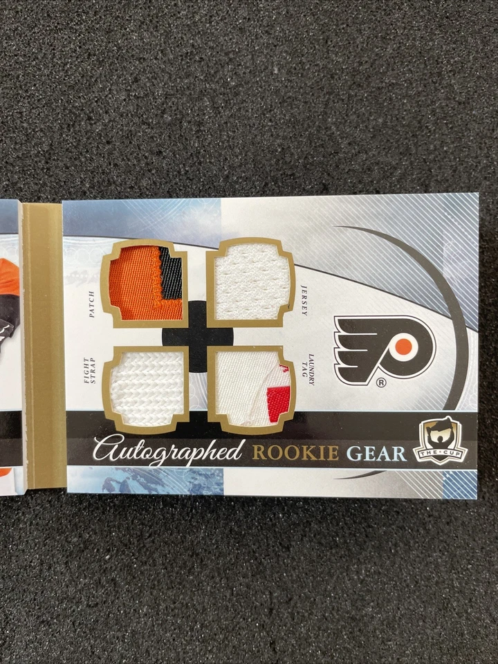 🏒 MATT READ 2011-12 The Cup Rookie Gear Booklet 4 Patch Auto SP */25 Flyers💥 - Image 4 of 4