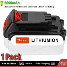 6.0Ah Battery for Black and Decker 20V Lithium-Ion Max 20 Volt LBXR20 LBXR2020