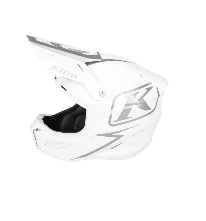 Cascos de moto de nieve Klim unisex para adultos T1 Freeride EC Off Trail - blanco mate liso Foto 3 de 4