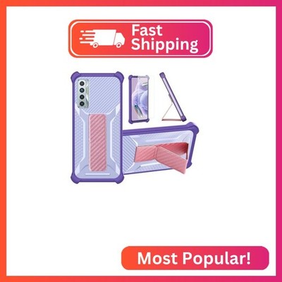 Aroepurt Case for Tecno Camon 17p Phone Case Stand Cover [with Tempered Glass Sc