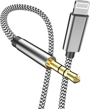  Apple MFi Certified iPhone Aux Cord for Car, Lightning to 3.5 mm Headphone Jac