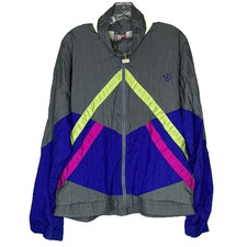 Vintage Jimmy Connors Slazenger Colorblock Track Windbreaker Jacket Medium