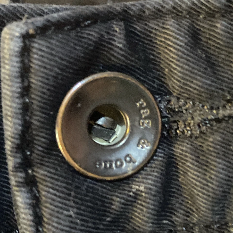 Rag & Bone Dress Pants Mens Tag 31” Actual 32x29 Black Slim Fit Trousers A55 - Image 2 of 4