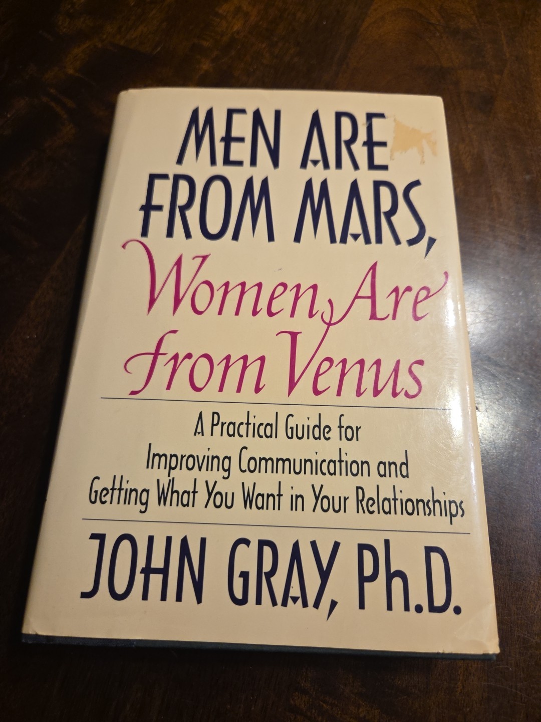 Men Are From Mars, Women Are From Venus by JOhn Gray, Ph.D. 1st Ed Vtg 1992