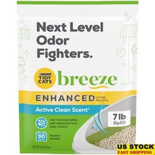 Non Clumping Cat Litter Enhanced Pellets Multi Cat Odor Control 7lb Dust Free US