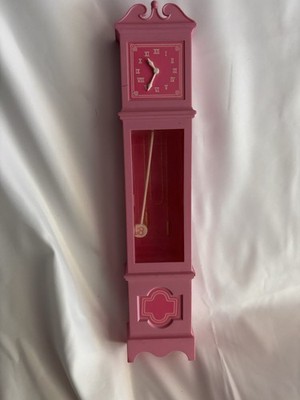 BARBIE MATTEL Doll Grandfather Clock Pink 1985 Vintage Dream House Room Accents