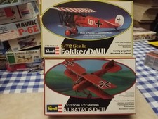 LOTS MAQUETTES VINTAGE REVELL 1/72  FOKKER D VII / ALBATROS D-III
