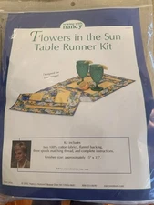 Sewing With Nancy Table Runner Kit Flowers In The Sun 15x 35