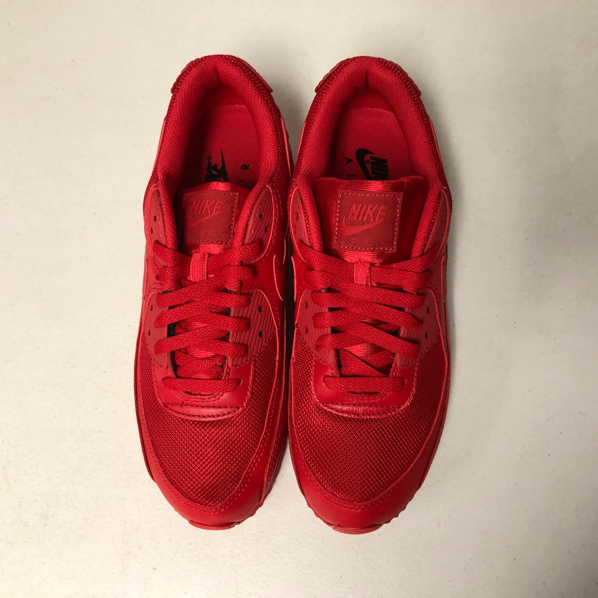 Nike Air Max 90 Triple Red CZ7918-600 Men's Size 9 | eBay