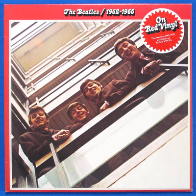 The BEATLES 1978 '1962 to 1966' Red Album RED Vinyl UK LP * NEAR MINT DISCS *