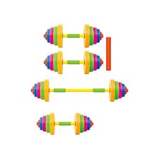 2x Kids Dumbbells Set Playset for Ages 3 Fitness Equipment Exercise Toy