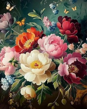 Arttoplus Flowers Paint by Numbers Kit for 16X20inch, MT20836-US 