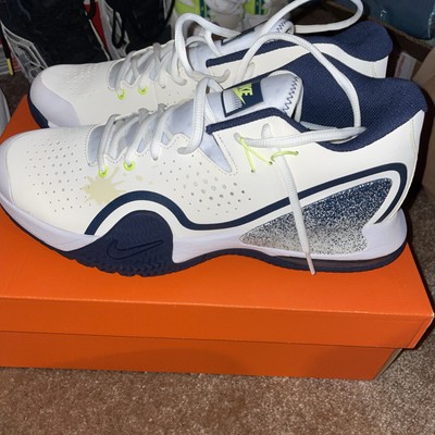 NikeCourt Tech Challenge 20 College Navy Lime Size 9.5 BQ0234-103 NWB