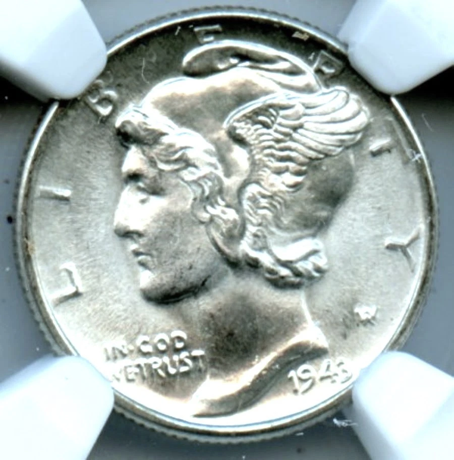 MS 66 Graded 1943 Year Mercury Dimes (1916-1945) for sale | eBay