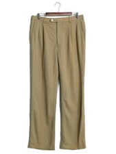 Yves Saint Laurent 80s Wool Gabardine Slacks Pants US W32-W34 Used