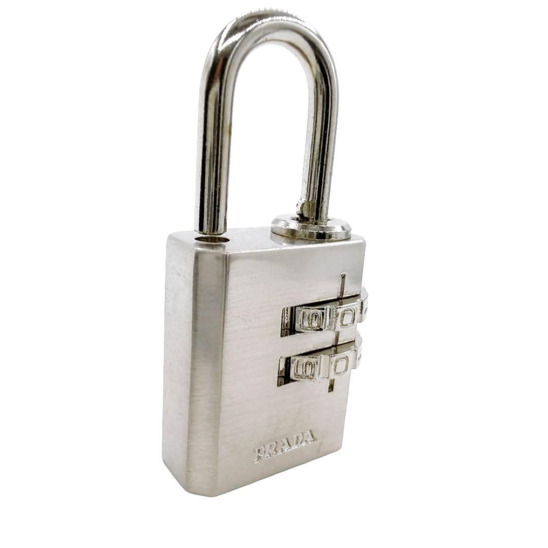 Authentic PRADA Cadena Padlock Silver Dial Lock C… - image 4