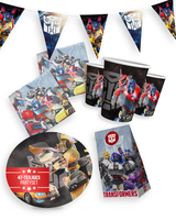 Transformers Party Set 47Tlg Wimpelkette GeschenktüTen Teller Becher Servietten