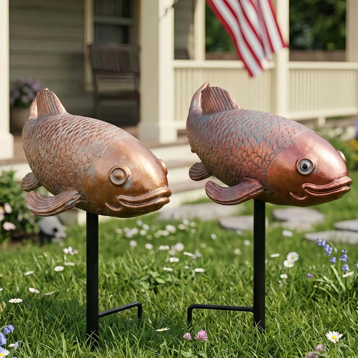 ebay fish pond accessories Mood Lab Fairy Garden Figurines - & Bridge - Miniature Decor Set (6 pcs) - Statues & you can trust that this filter pad will withstand the elements while providing excellent performance 26*33FT Black HDPE Pond Liner