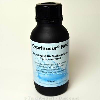 Cyprinocur  FMC - Medizin gegen Parasiten Ichtyo Pilz Schimmel Koi Teich 500 ml