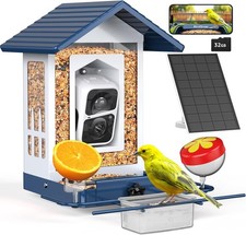 READ birdsnap  APS - Metal Bird Feeder with Camera Solar Panel 32GB Card,