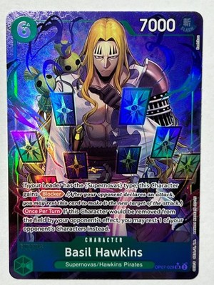 Basil Hawkins OP07-029 SR  Alternate Alt Art  500 Years In The Future  MINT