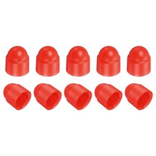 10pcs for nut cover, M6x10x14mm hex screw protection (red)