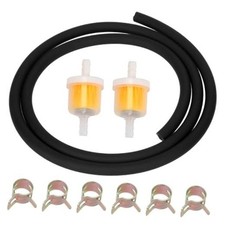 Dirt Bike Fuel Line 3/16 with Filter Compatible with GY6 50cc 90cc 110cc Black