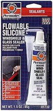 Permatex 81730 1.5 Oz Flowable Silicone Windshield  Glass Sealer
