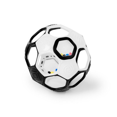 Bright Starts Oball Grippin' Goals Rattle Black & White Soccer Ball 