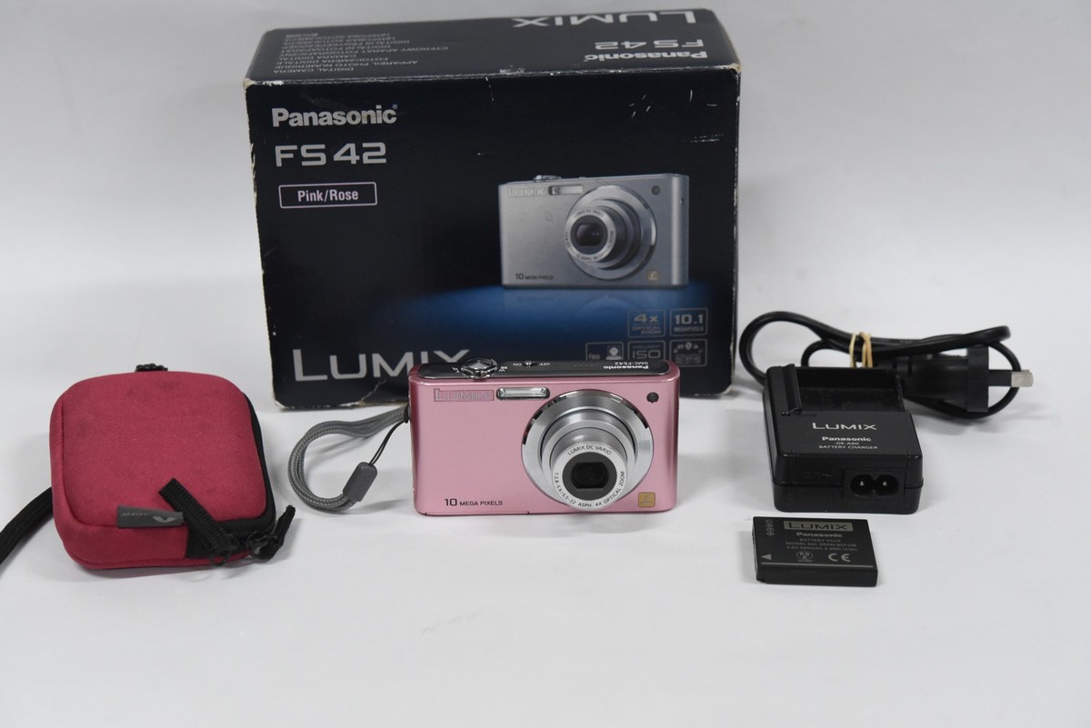 Panasonic Lumix DMC-FS42 10MP Pink Compact Digital Camera 4x