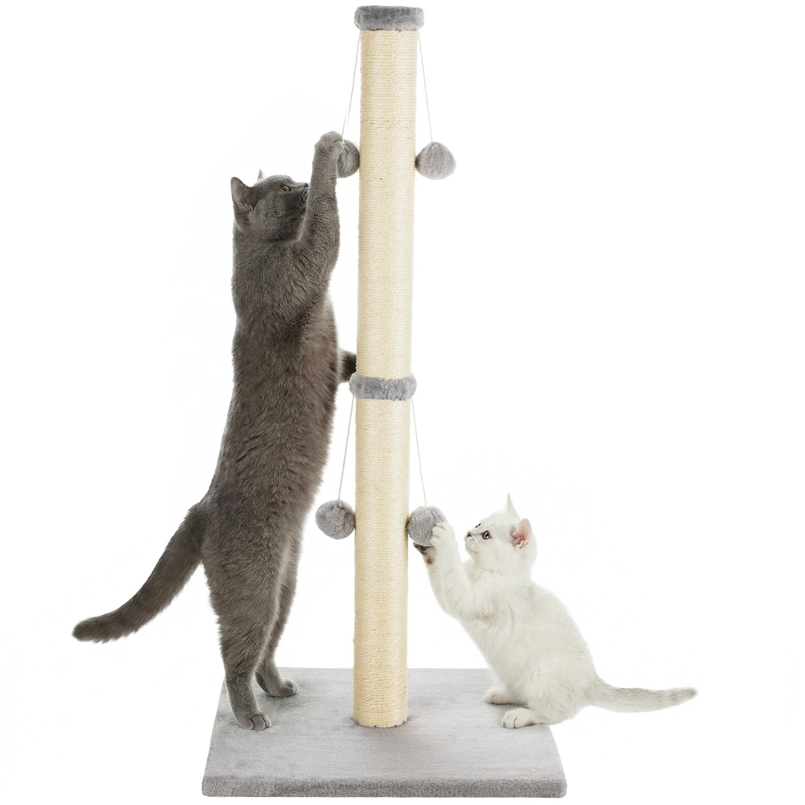 CAT SCRATCHING POLE POST PAD SCRATCHER PLAY STAND SCRATCH KITTEN SISAL 86CM TALL