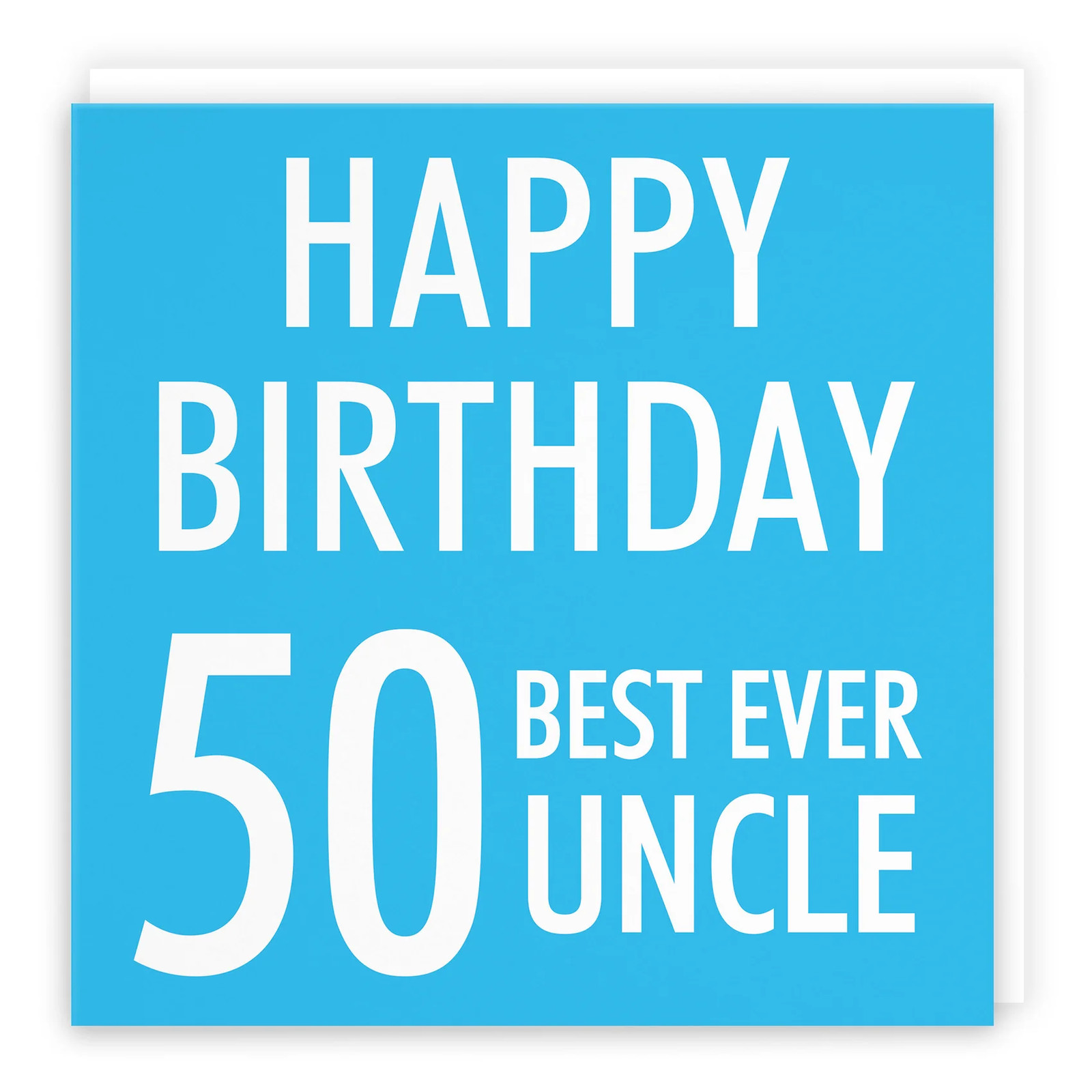 50th Uncle Birthday Card Urban Colour