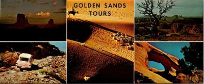 Crawley's Golden Sands Tours Kayenta AZ Vintage Travel Leaflet TL5