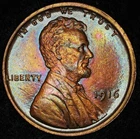 1916-P Lincoln Wheat Cent  Nice Grade Toned