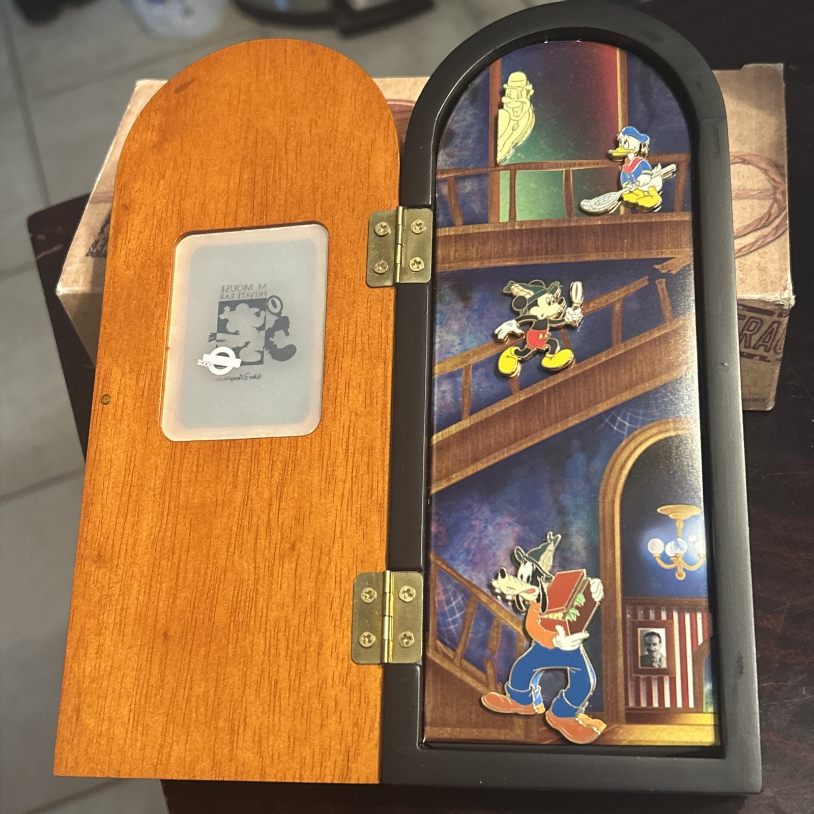 Disney 4 Pin Boxed Set Disneyana Convention 2002 Door Of Mystery