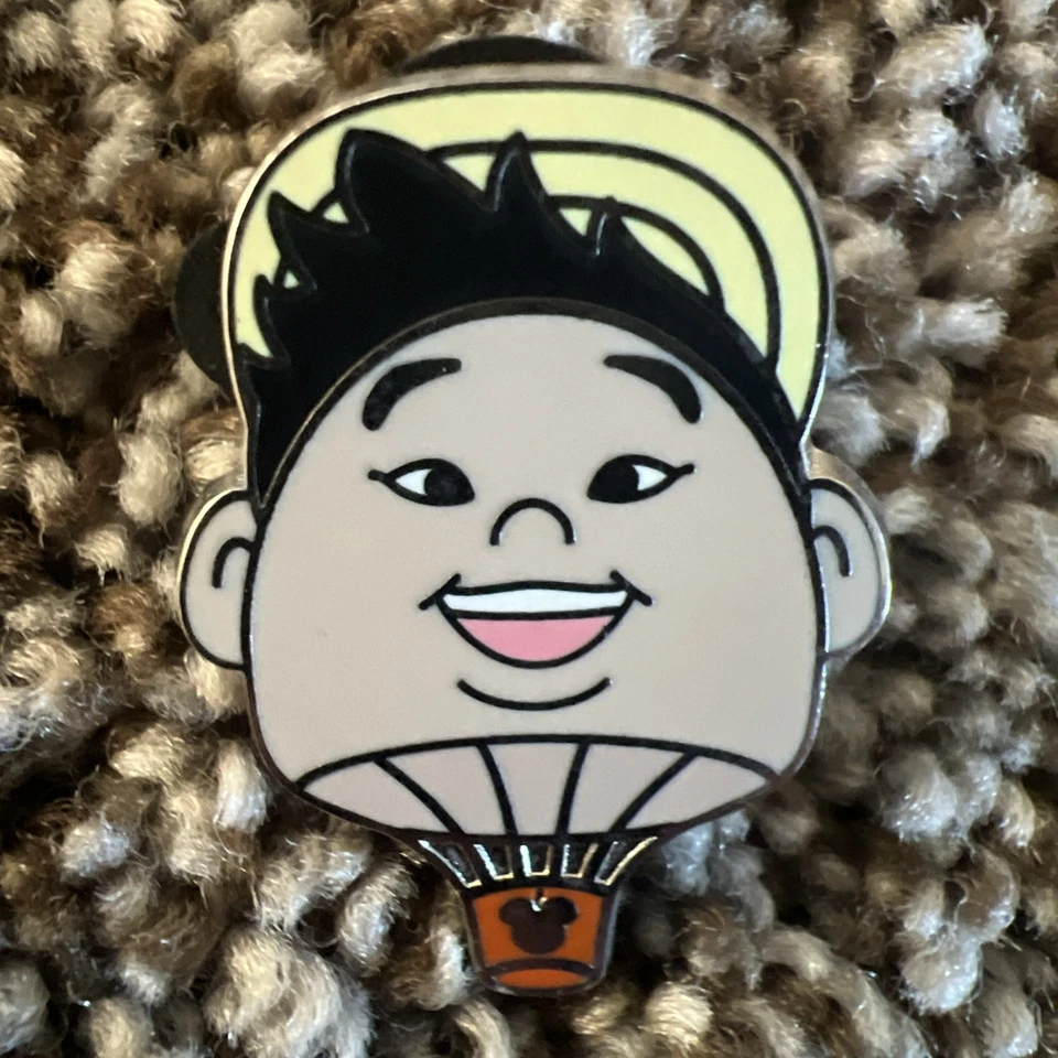 Rare Disney Pixar UP Hot Air Balloon 4 Pin Set 2014 Hidden Mickey Cast Lanyard  - Image 4 of 4