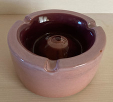 Cendrier vide poche à l'oiseau Signé Cloutier émail couleur ton rose 60 70