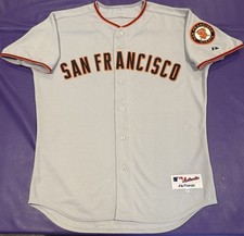 Authentic San Francisco Giants Barry Zito #75 Pro Cut Majestic Game Jersey 48