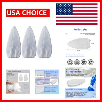 Vacuum Filter Cotton 3 Pack for Pool Blaster - Easy Installation & Maintenance