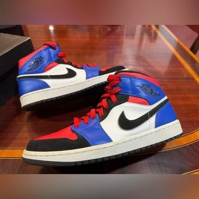 Mens Size 10 - Air Jordan 1 Retro Mid Top 3 Puerto Rican Styling